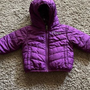 Baby girl reversible Columbia jacket